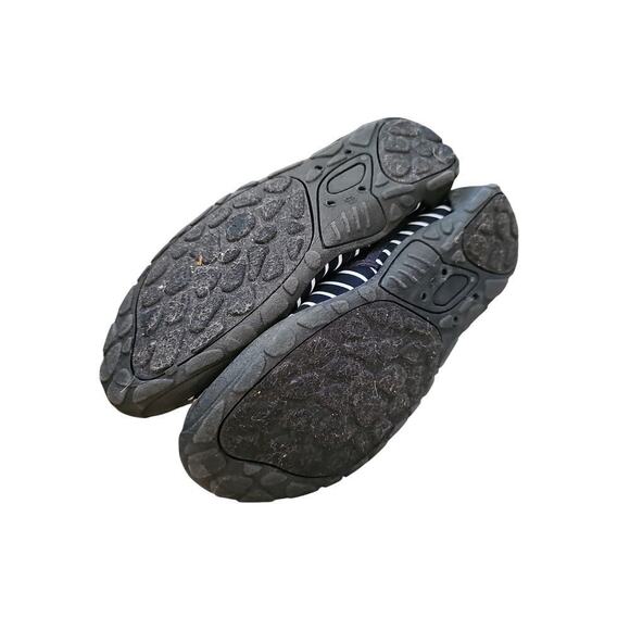 Lands end Classic slip on water shoes sz 9 navy blue white stripes - Picture 5 of 5